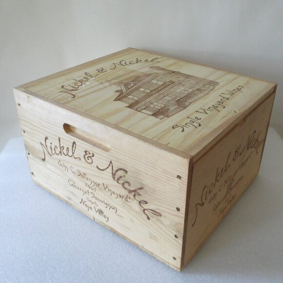 NICKEL & NICKEL WOODEN WINE CRATE - Picture 6 of 12